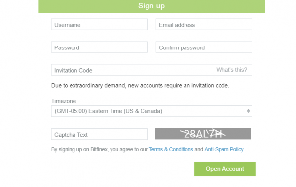 Bitfinex Blocks New Users? Mystery “Invitation Code” Now Required To Register